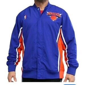 Mens Mitchell & Ness NBA 1992-93 Authentic Warm Up Jacket New York Knicks Vintag